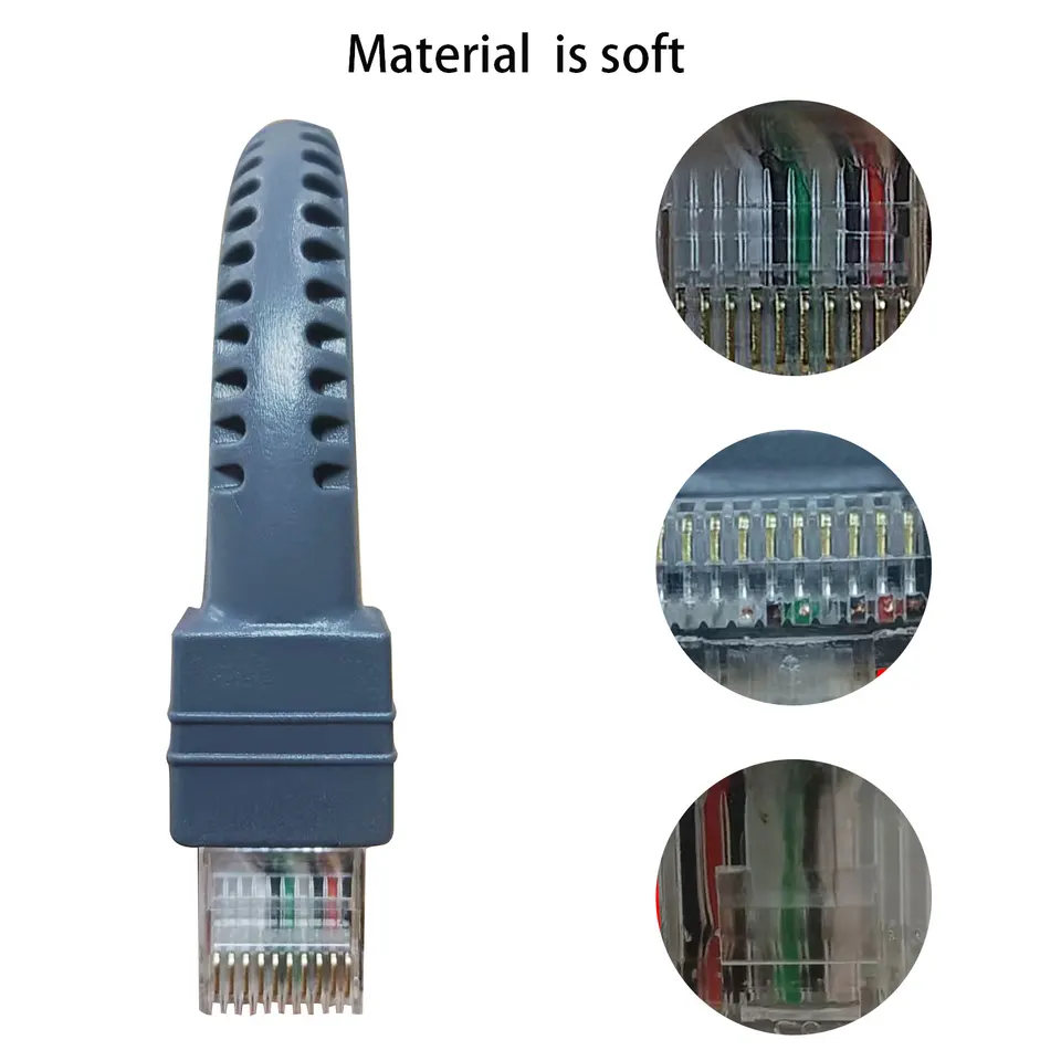 USB Cable For Symbol Zebra Barcode Scanner - 10FT Coiled USB To RJ45 Cable For LS2208, DS2208, DS8178 Scanners