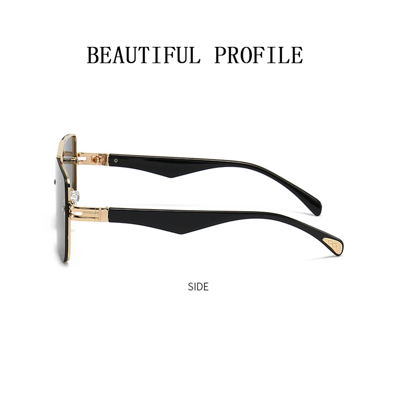 Óculos de Sol Quadrado Feminino 2023 Moda Óculos Oversized Óculos Vintage Lunette De Soleil Femme Gafas De Sol Mujer Lentes_voghion.com
