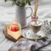 4 Pcs Mini Woven Baskets Handheld Wood Chip Gift Hamper Small Storage Decorative Candy Flower Snack Basket Terrace Garden 6