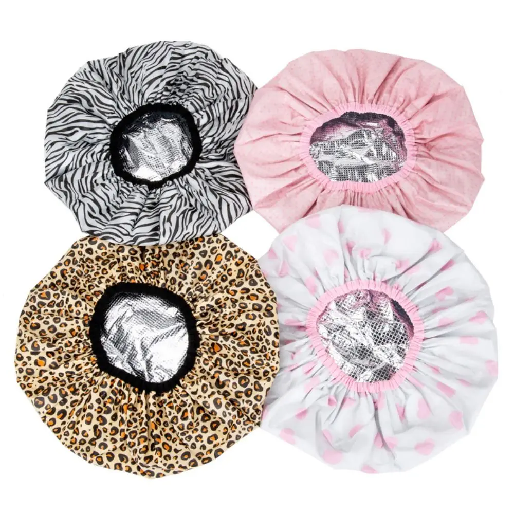 

Tin Foil Hat Hair Salon Steam Hair Mask Cap Thickened Shower Cap Smooth Hair Oil Baking Cap Thermostatic Hair Mask Cap