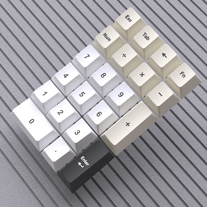 KUXM 혈액 산소 레드 21 키캡 PBT 오리지널 열승화 숫자 키패드 (금융 회계용)