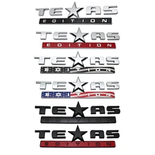 

3D Design Anti-UV Texas Logo Car Tail Decals Texas Badge Car Tail Stickers Pickup Car Sticker for Silverado Sierra