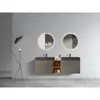 U096-ALICE72W-102 Alice 72" Space Gray Bathroom Vanity With Double Sinks And Open Shelf, Modern Wall Mounted Floating Bathroom V 2