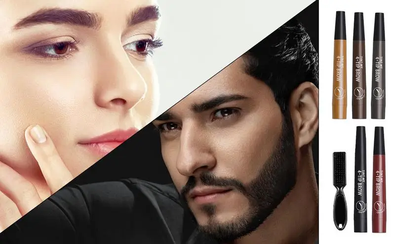 

Beard Pen Hairline Pencil Beard Filler Long Lasting Coverage Beard Makeup Water Proof Beard Filling Pen for men and women hair