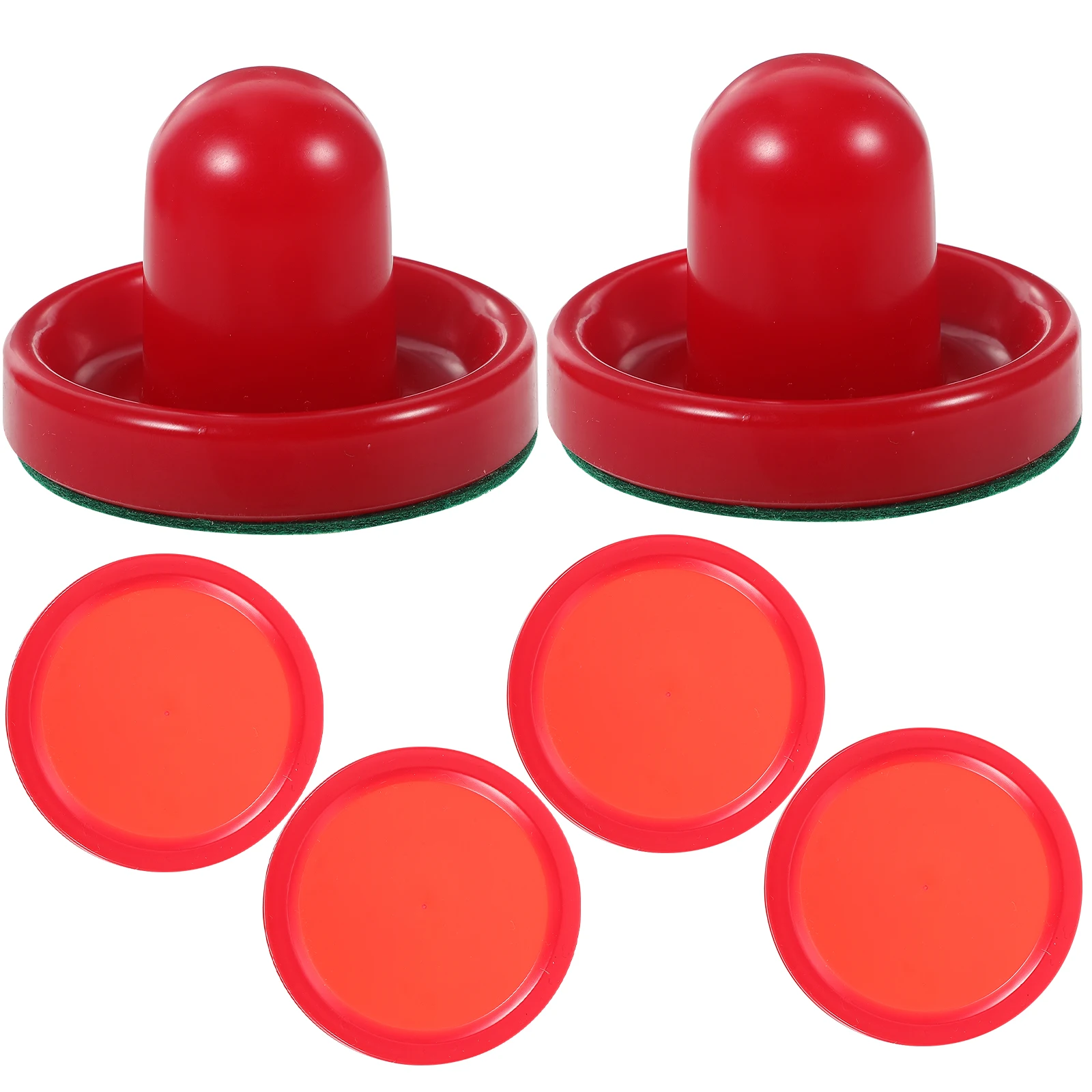 

8PCS 76MM Air Hockey Pushers Pucks Replacement For Game Tables Goalies Header Kit Air Hockey Equipment Accessories (Red)