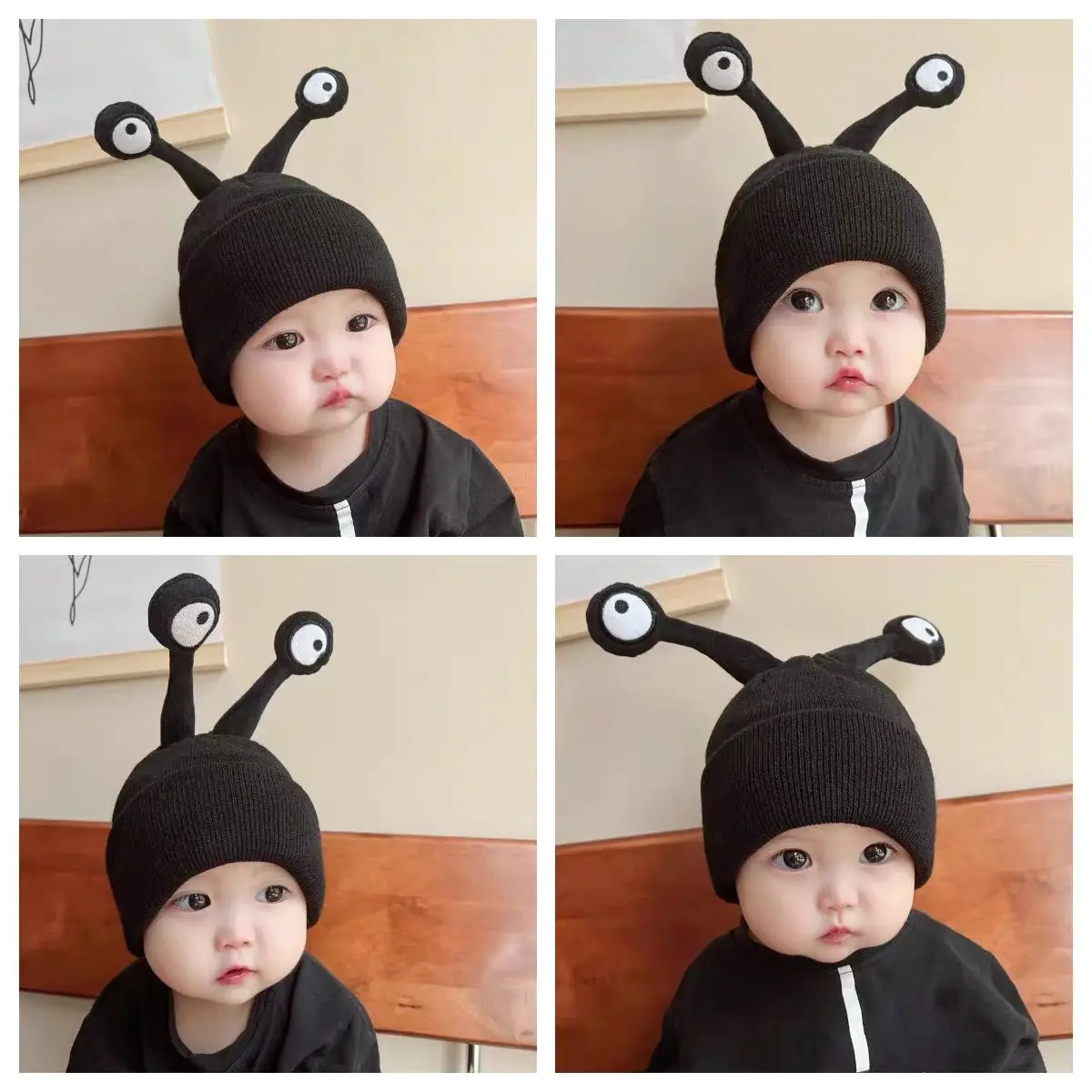 

2019 Brand New Newborn Baby Kids Girls Boys Winter Warm Knit Hat Funy Cartoon Pompom Solid Warm Cute Lovely Beanie Cap Gifts