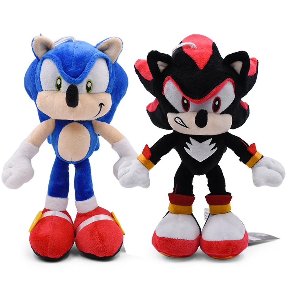 25cm Super Sonic Soft Stuffed Plush Shadow The Hedgehog Cartoon