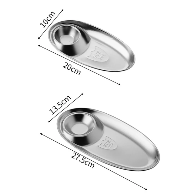맛있는 간식을 위한 완벽한 선택: 스테인리스 스틸 스낵 플레이트