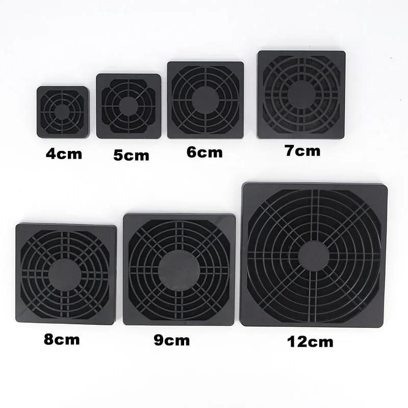 ABS Fan Dust Filter Guard Grill Protector Dustproof Cover PC Computer Fans Filter Cleaning 40mm 50mm 60mm 80mm 90mm 120mm pc fan protector