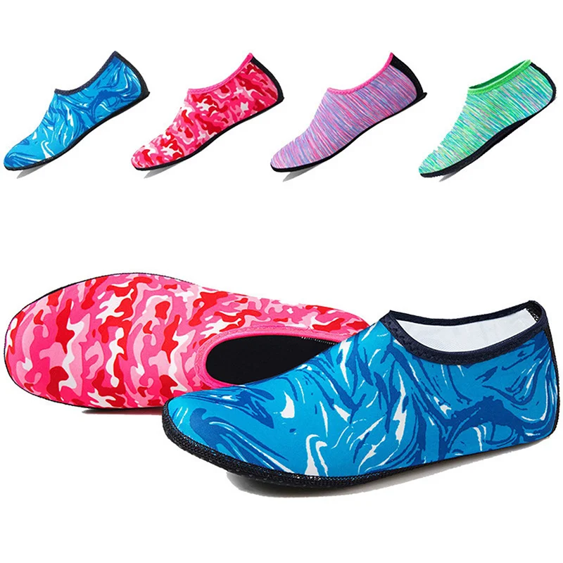 Camouflage Woman Barefoot Socks Diving For Swimming Light Water Beach