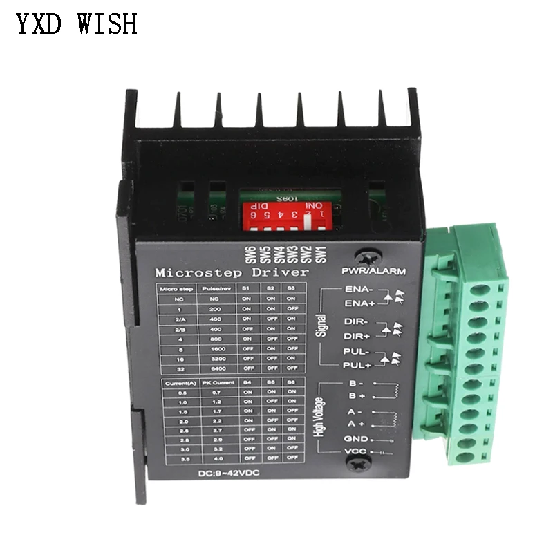 스텝퍼 모터 드라이버, 스테핑 모터, CNC 타각기 모듈, TB6600, 23 Nema 34, 42, 57/86 Nema17, 4A DC9-40V, 1 축 TB6600