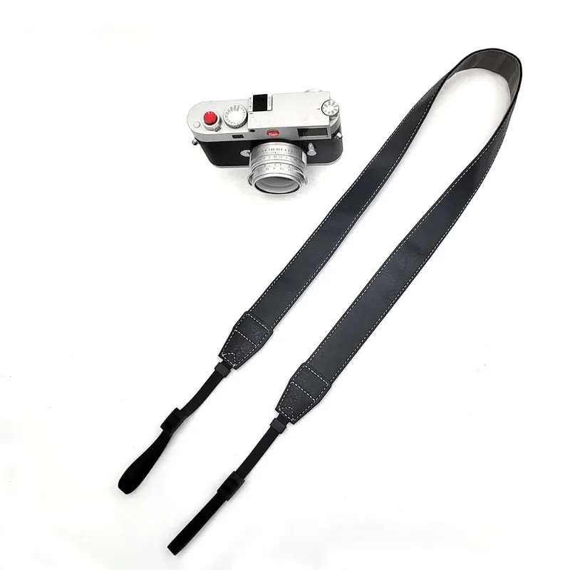 Premium PU Leather Camera Shoulder Strap - Retro-Design Universal Neck Lanyard