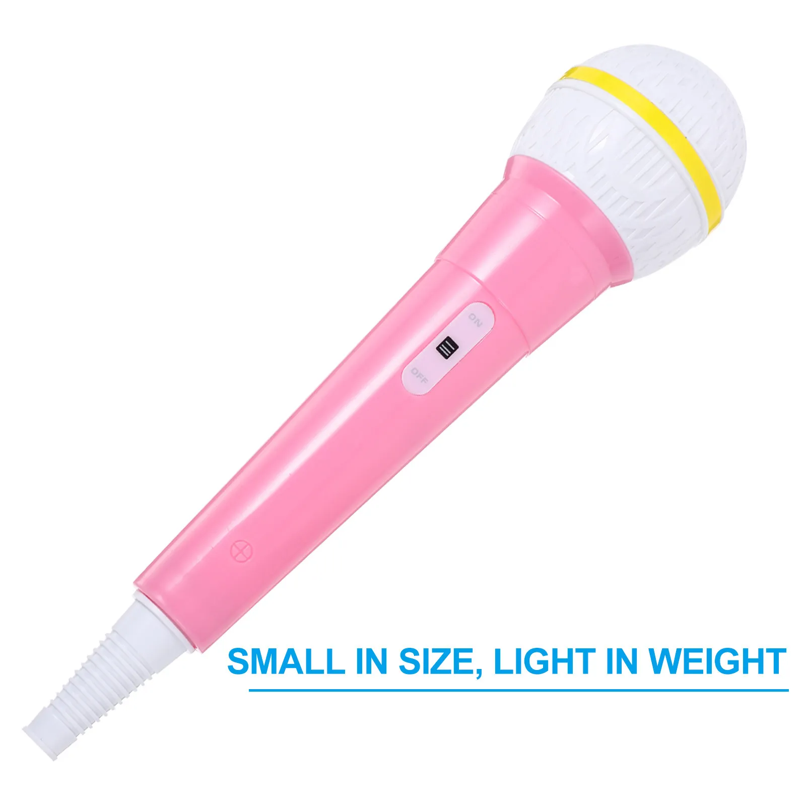 2Pcs 시뮬레이션 마이크 경량 컴팩트 척 놀이 마이크 파티 가라오케 무대 소품 어린이 플라스틱 마이크 소품
