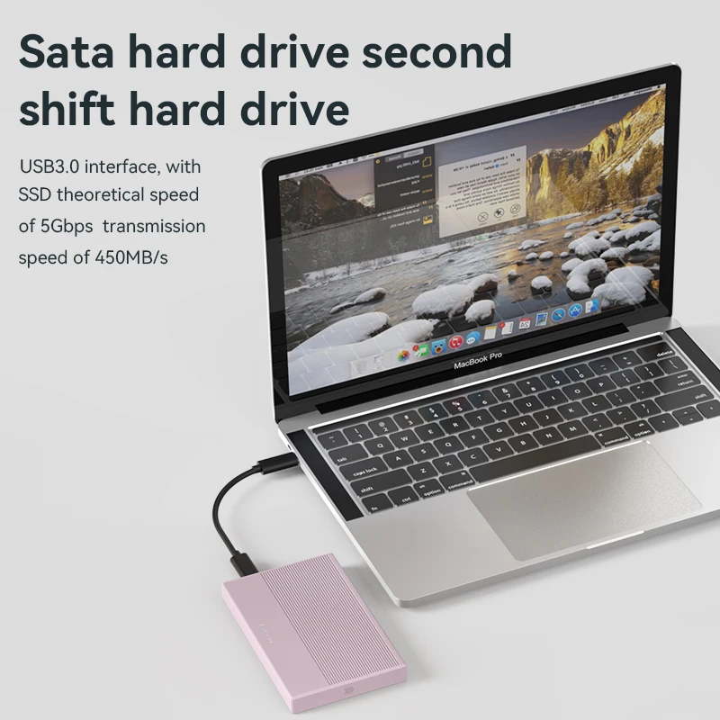 USB3.0 HDD Hard Drive Aluminum Case Enclosure for Laptop PC External HD