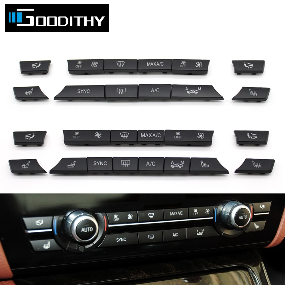 Kit 12 Pulsanti A/C Per BMW Serie 5/6/7 - Ricambio Interruttori Clima E Riscaldamento - Foto 3