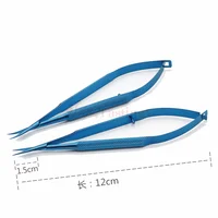 Ophthalmic Corneal Scissors Angle Microsurgical Stainless Steel Curved Straight pointed 12/14/16cm Hand Surgical Scissors ﻿ 2