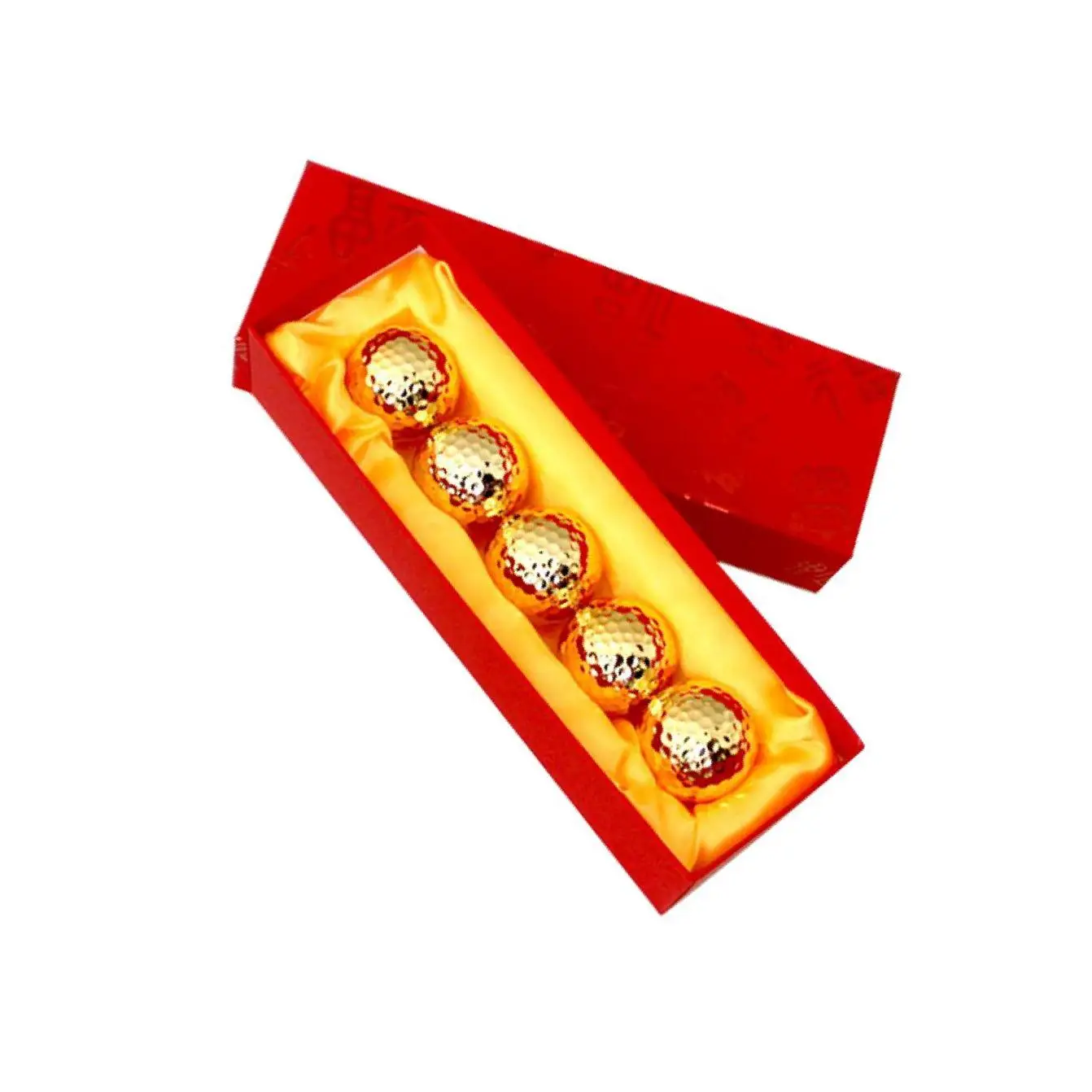

Premium Golf Gift Balls Storage Case Box Chinese Knot Decor Club Souvenir A