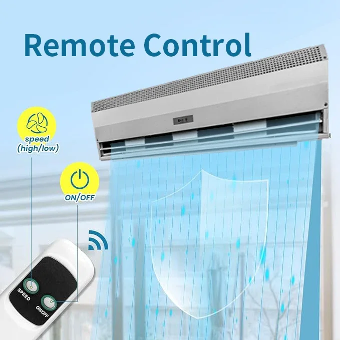 Description Picture 4 of itemAir Curtain MachineOEM Air Curtain Machine With Remote Control Suitable For Hotels Bank Supermarket Shopping Mall