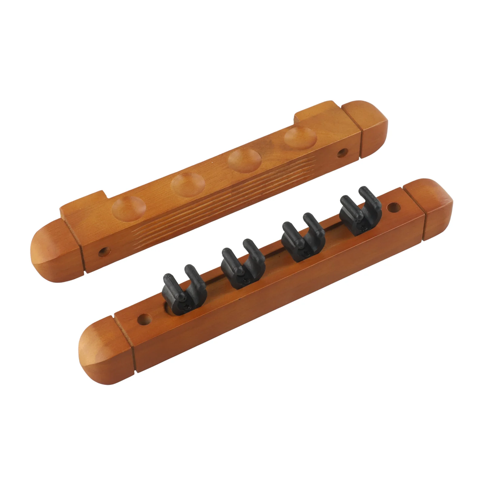 1 Pair Billiard Cue Holder Wall Hanging Fishing Rod Holders 4-Slot Stick Holder Clips For Snooker Billiard Game Sports Accessory billiard cue rack