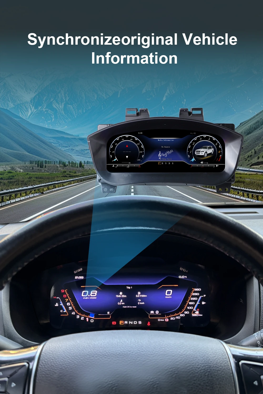 Digital Instrument Cluster For Ford Explorer 2011–2016 Wireless CarPlay Speedome