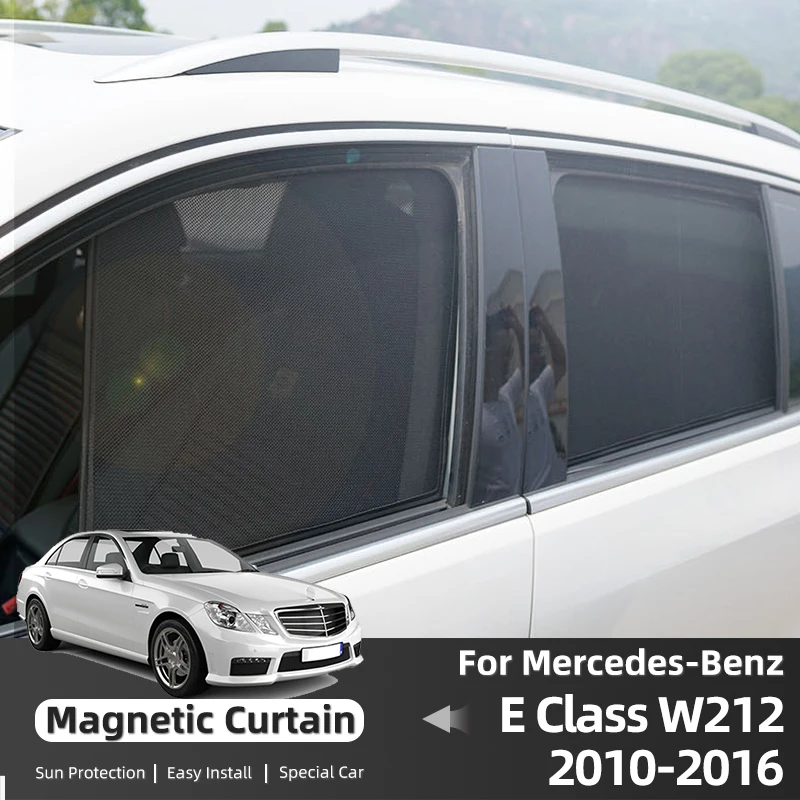 

For Mercedes Benz E Class W212 2010-2016 Car Sunshade Front Windshield Frame Curtain Rear Side Window Sun Shade E250 E300 E350