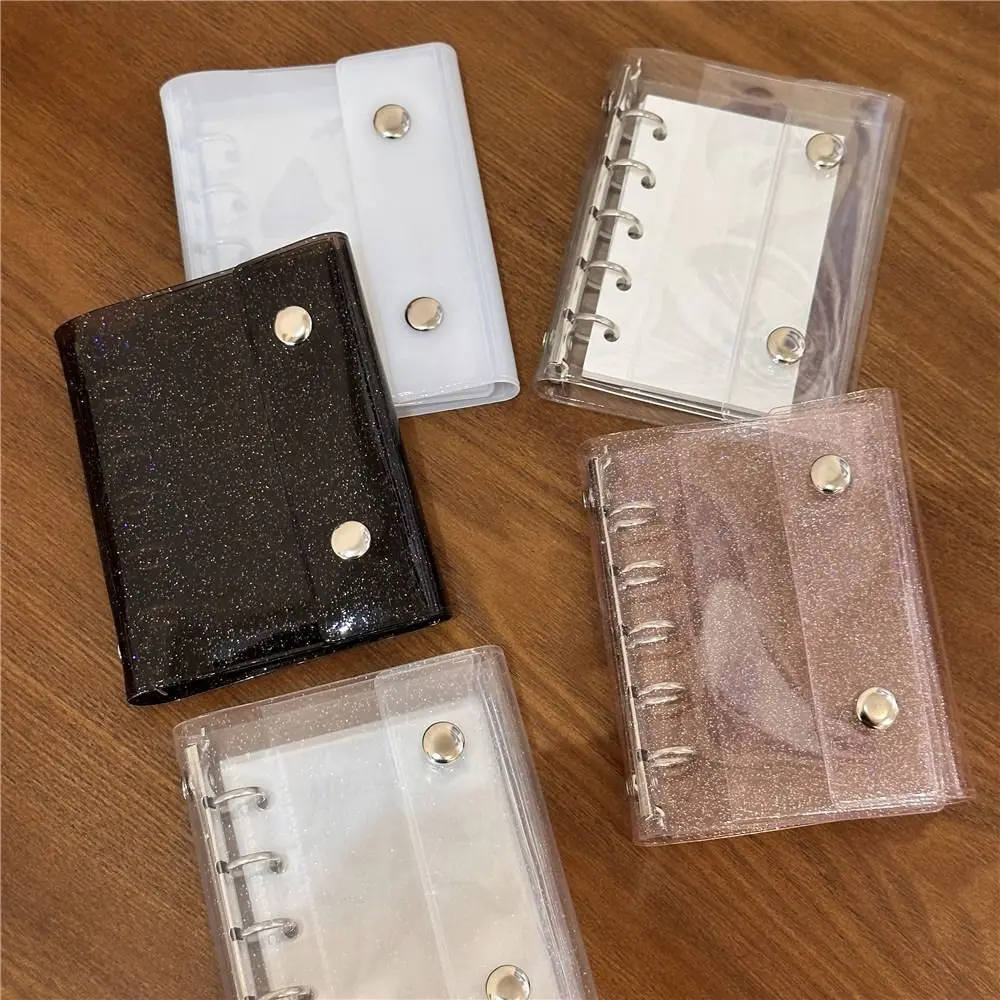 5 Holes Binder Photocards Organizer Holder Mini PVC