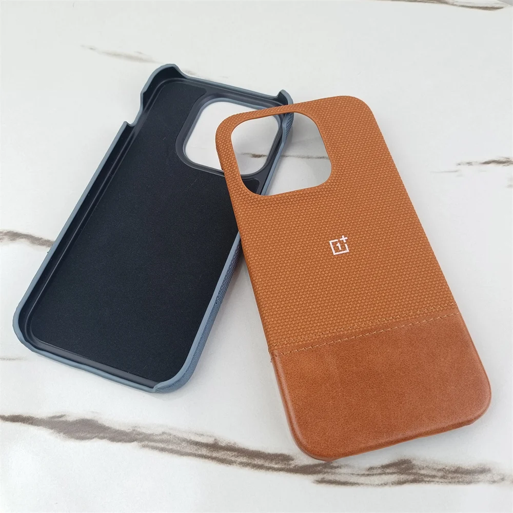 Luxury Matte Cotton Linen Leather Phone Case - Simple Shockproof Protective Cover