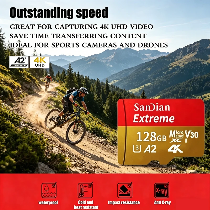 Ultra High-Speed 128GB Micro SD Card - Class 10