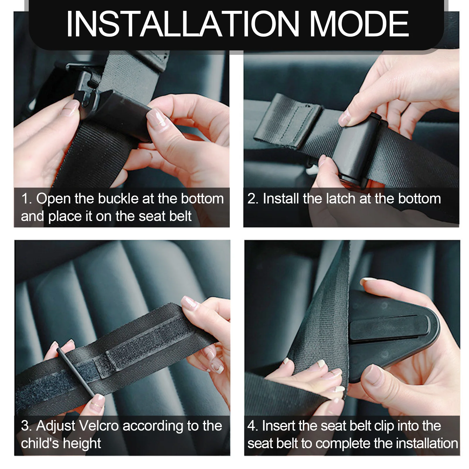 Carbon Fiber Safety Seat Belt Buckle Insert Alarm Stopper Eliminator C
