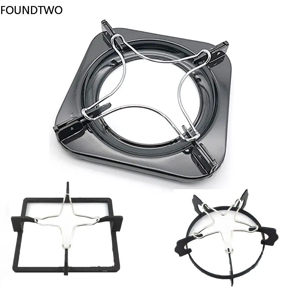 Stainless steel Holder Gas Cooker Support Rack Camping Iron Stove Ring Heat Diffuser Black Pans Small Pot Stand
