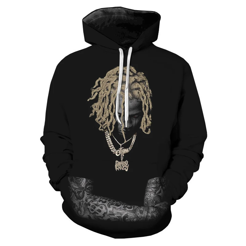 

2023 New Rapper Lil Durk 3D Printed Hooded Sweatshirts Men Women Hip Hop Fashion Casual Street Pullover Harajuku Leisure Hoodies