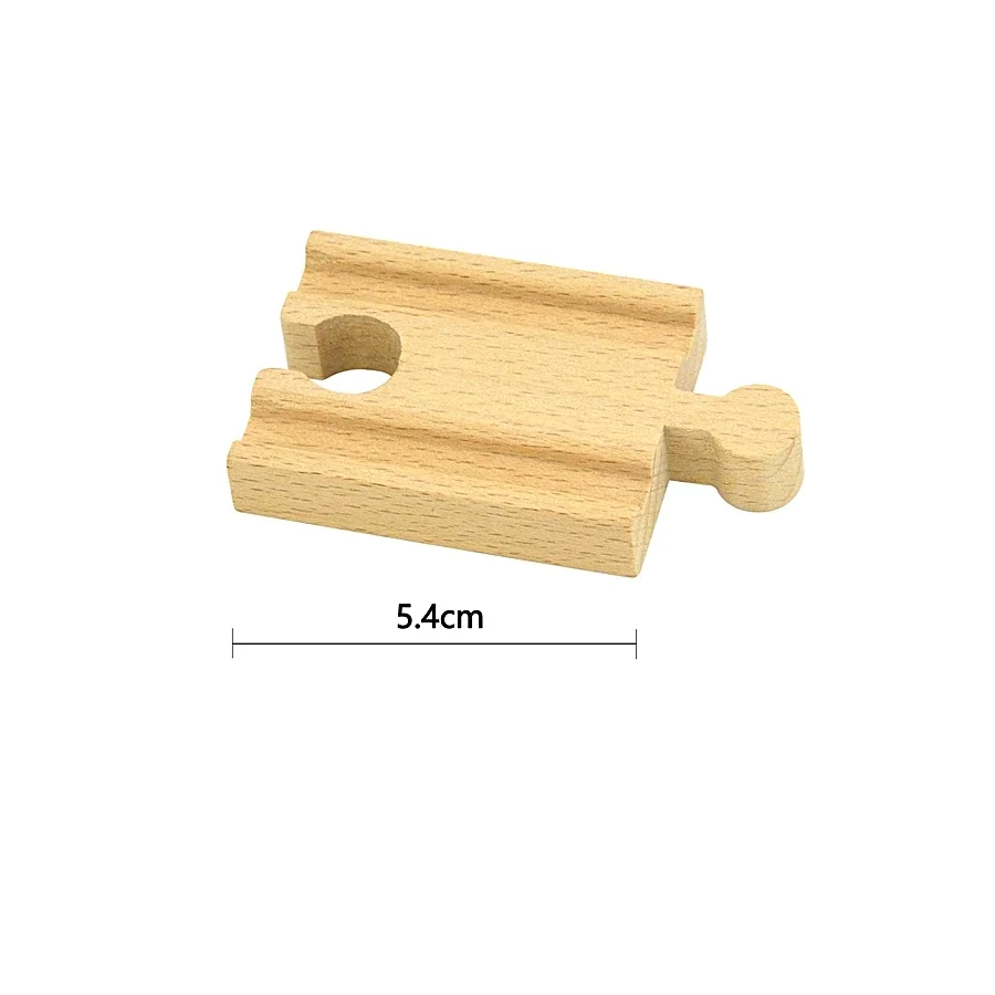 Wooden Train Track Intersection - Star-Shaped Crossroads & Expansion Accessory