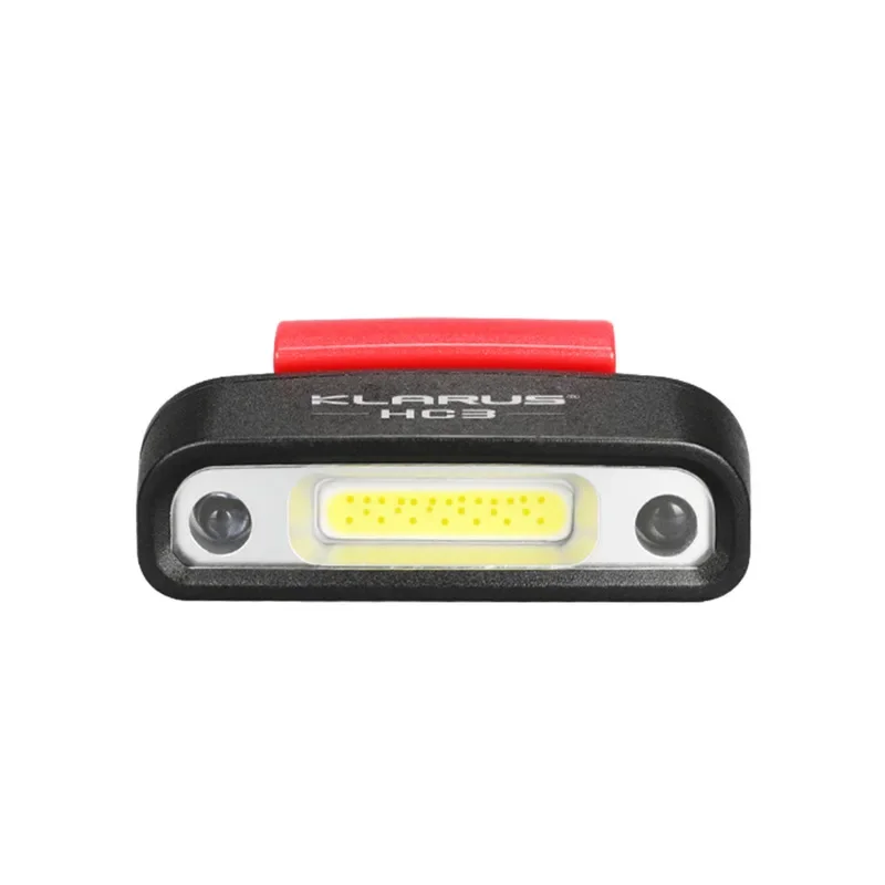 Klarus HC3 모션 감지 바이저 클립 램프 100루멘 USB 충전식 COB+LED 헤드램프 27H 런타임 내장 배터리 헤드라이트