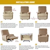 Single Seat Anti Slip Recliner Sofa Covers Velvet Stretch Reclining Couch Slipcovers Furniture Anti Cat Scratch Recliner Chair P 6
