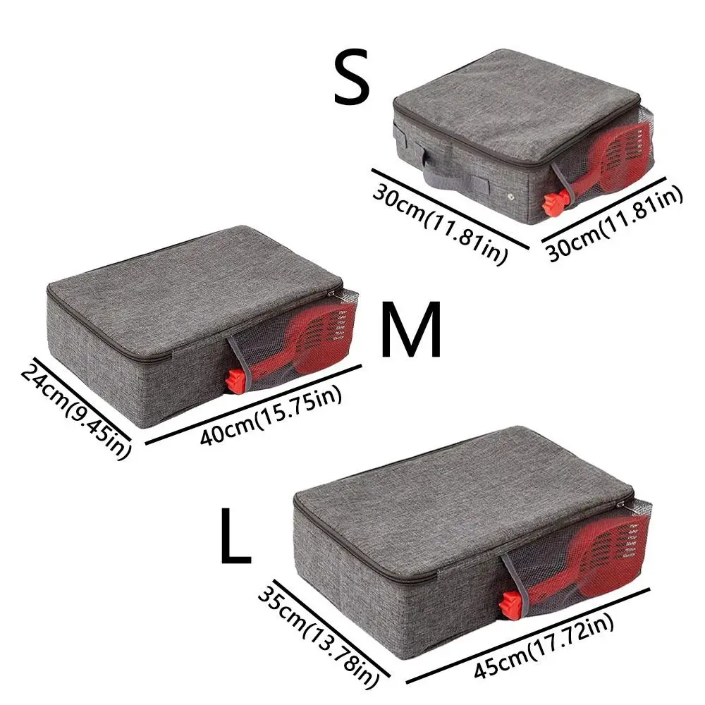 Oxford Cloth Foldable Cat Litter Box Large Capacity Rectangular Travel Litter Pan with Shovel Waterproof Dog Potty