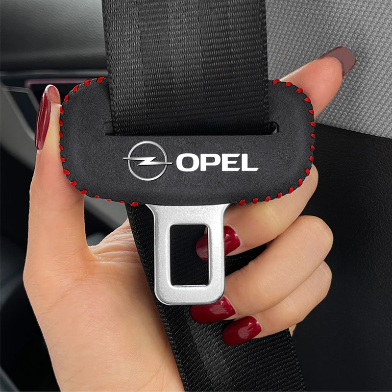 Car Logo Seat Safety Belt Buckle Cover Accessori Interni Per Opel Corsa Astra Insignia Vectra Zafira Meriva Mokka Grandland V
