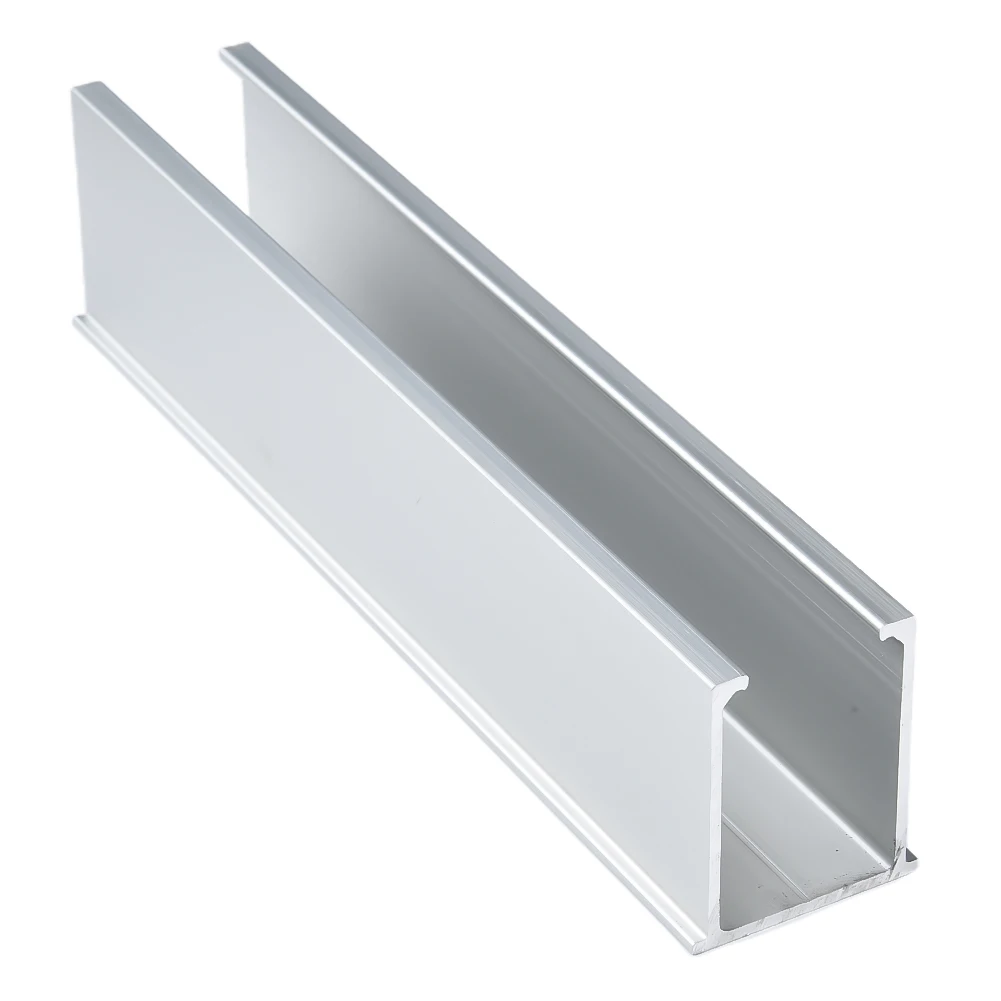 Rieles de aluminio para Panel Solar, abrazadera media de 12cm, 4/6/8 piezas, color negro y plateado