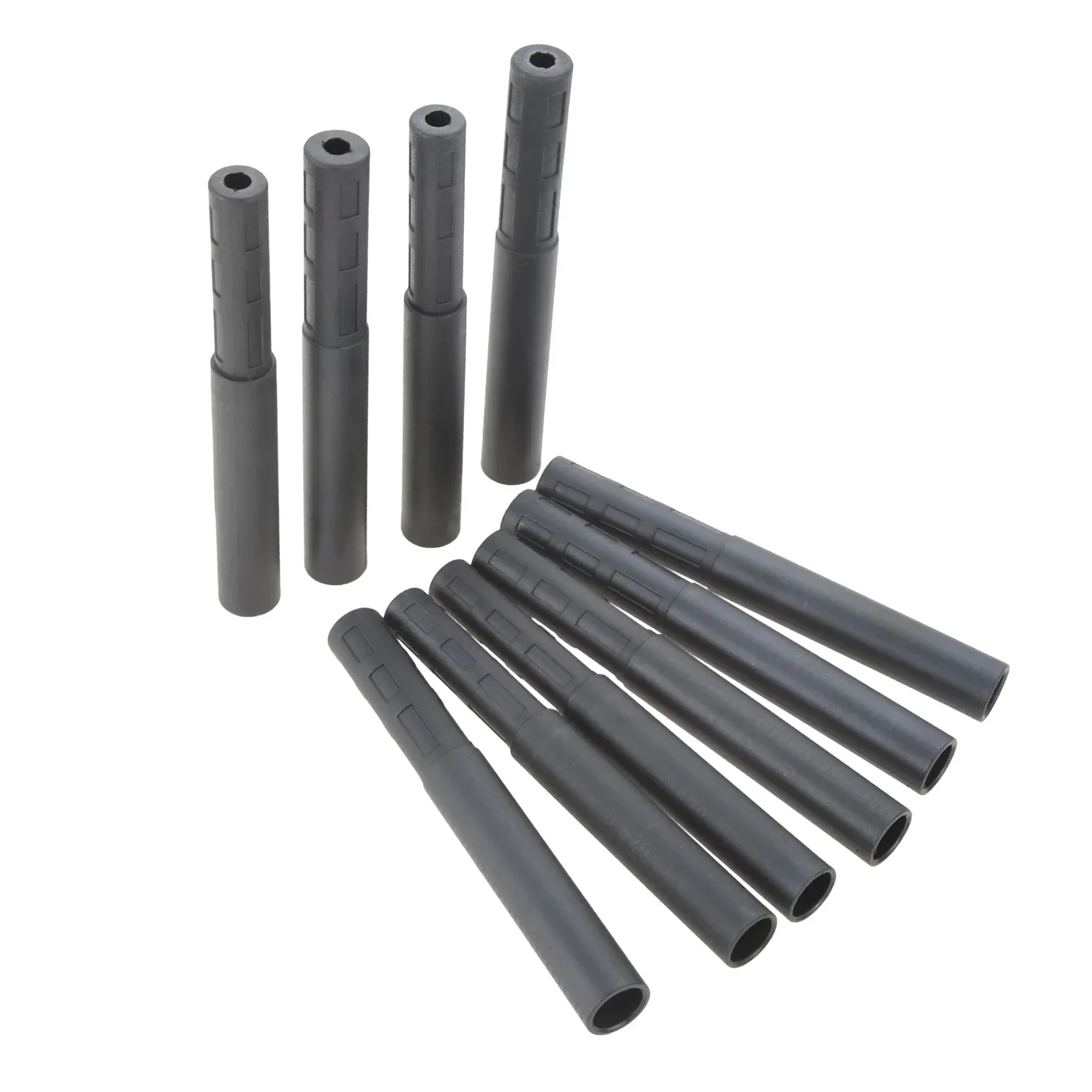 10Pcs Black Golf Club Carbon Fiber Extension Rods Kit Butt Extender Stick for Iron /Graphite Shaft Putter Golf Accessories 125mm 5