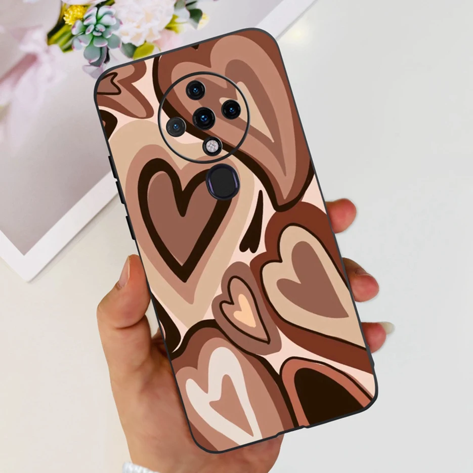 Cute Fashion Painted Soft Silicone Phone Case with Bumper 6.8
