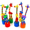 Montessori Educational Toy Kid Wooden Toys for Children Early Learning Exercise Baby Fingers Flexible Materials Giraffe Toy Gift 1