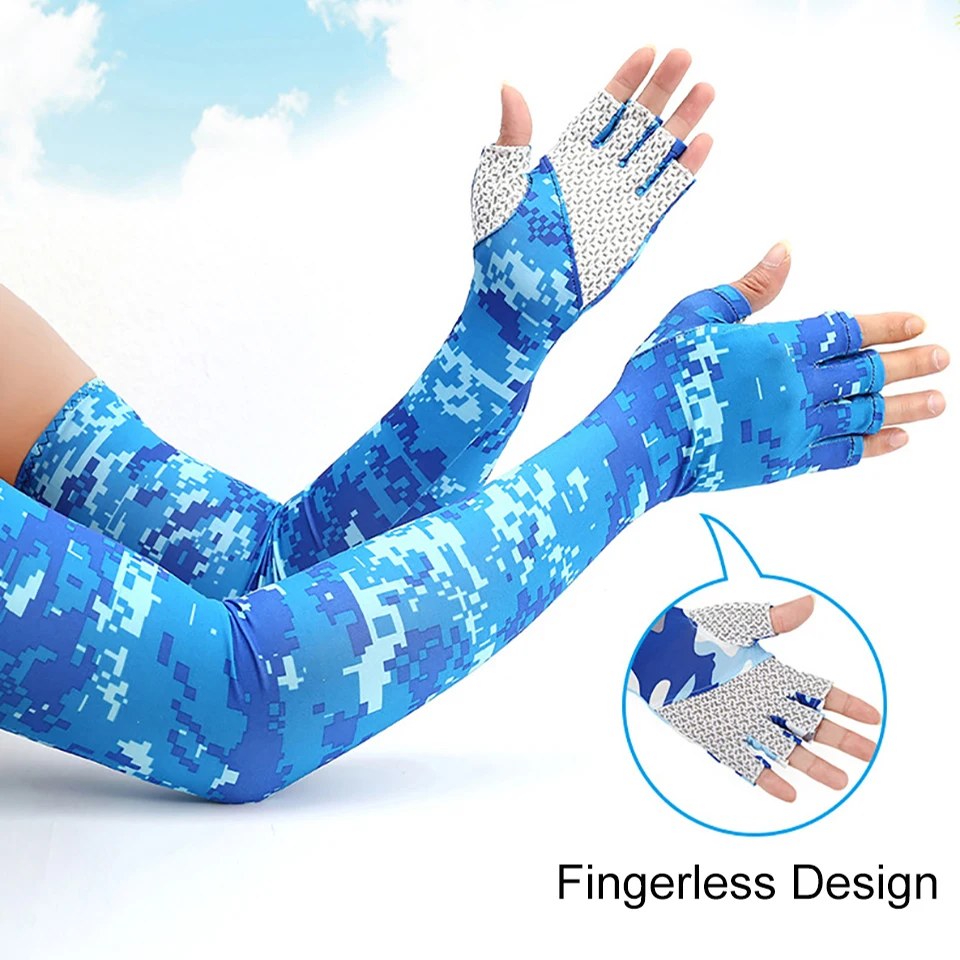 Cycling Arm Sleeve Sun Protection Sleeves sun protection arm sleeves arm sleeves Women Men Cold Breathability Anti-UV Outdoor Sports Cycling Running Sleeve LOOGDEE