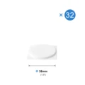White 38mm 32pcs