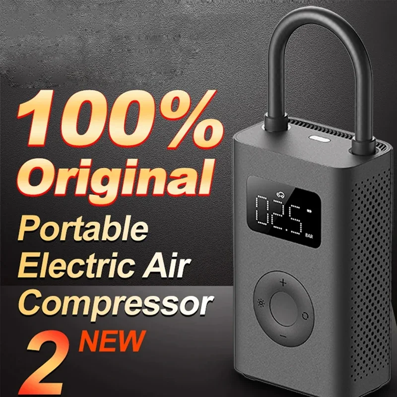 Per Xiaomi Air Pump 2 Compressore D'Aria Elettrico Led Pompa Multitool Per Bici Automotive Car Type-C Gonfiatore 12V Mi Gonfiabile 2