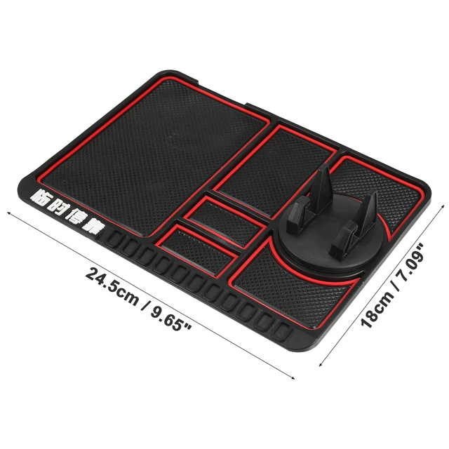 Uxcell Non-Slip Car Dashboard Mat Anti-Slip Multifunctional Keys Cell Phone  Holder Pad Car Phone Holder Car Interior Accessories - AliExpress