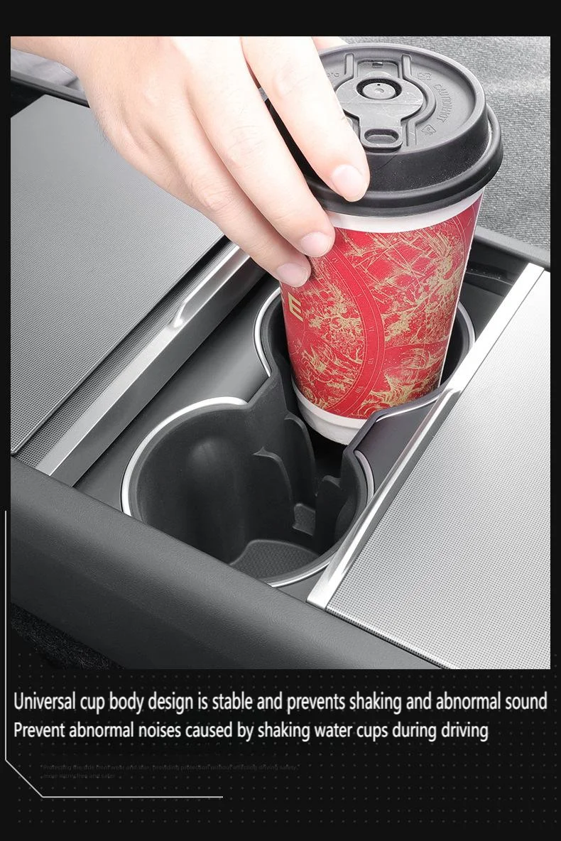 For Tesla Model Y Juniper 2025 Interior Accessories Cup Holder Silicone Center C
