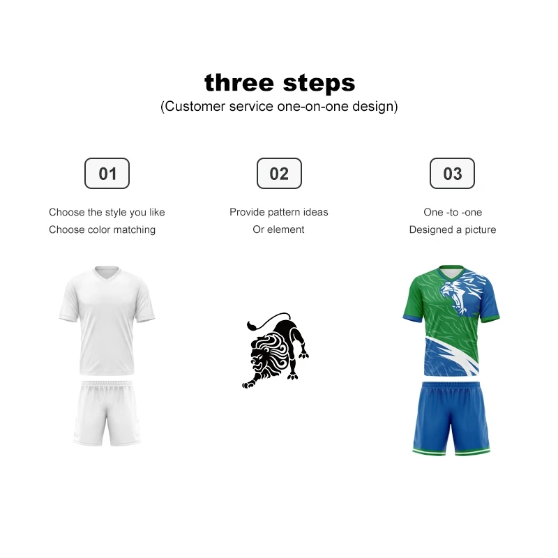 Sublimation Soccer Uniforms Sets Quick Dry Soccer Wear Uniforms High Quality Breathable Football Jersey For Men WO-X440