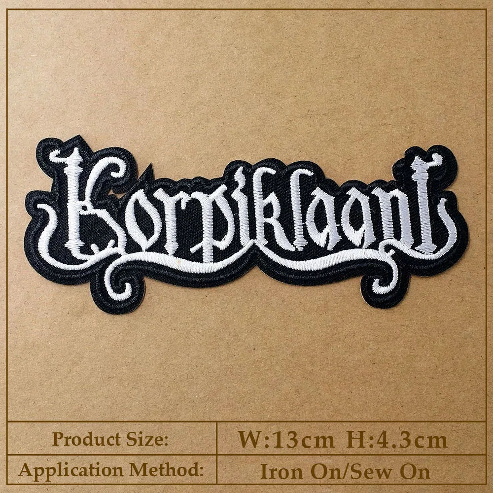 Rock Punk Iron-On Patch for Clothing - Heavy Metal Style Decorative Applique