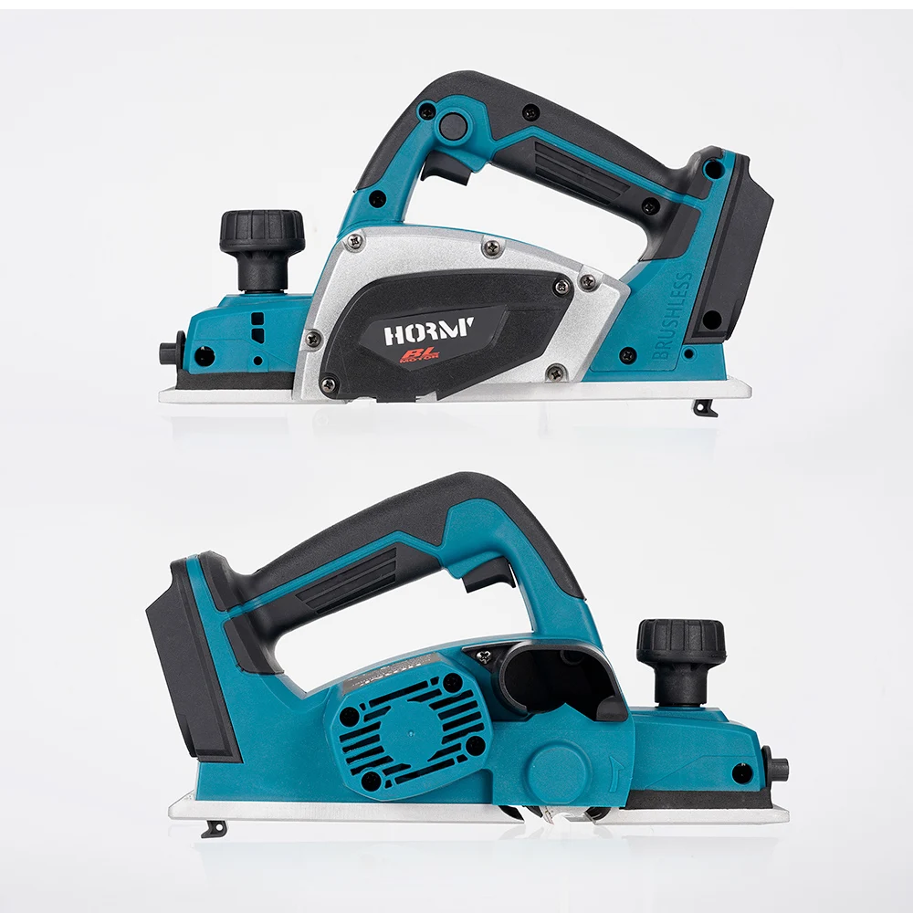 Hormy Brushless Planer Multifunctional Home Desktop Hair Planer Woodworking Portable Hand Tool for Makita 18V Lithium Battery 5