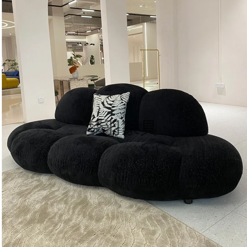 

Modern Living Room Sofas Comfortable Italian Single Recliner Sofa Puff Lazy Elegant Economic Divani Da Soggiorno Home Furniture