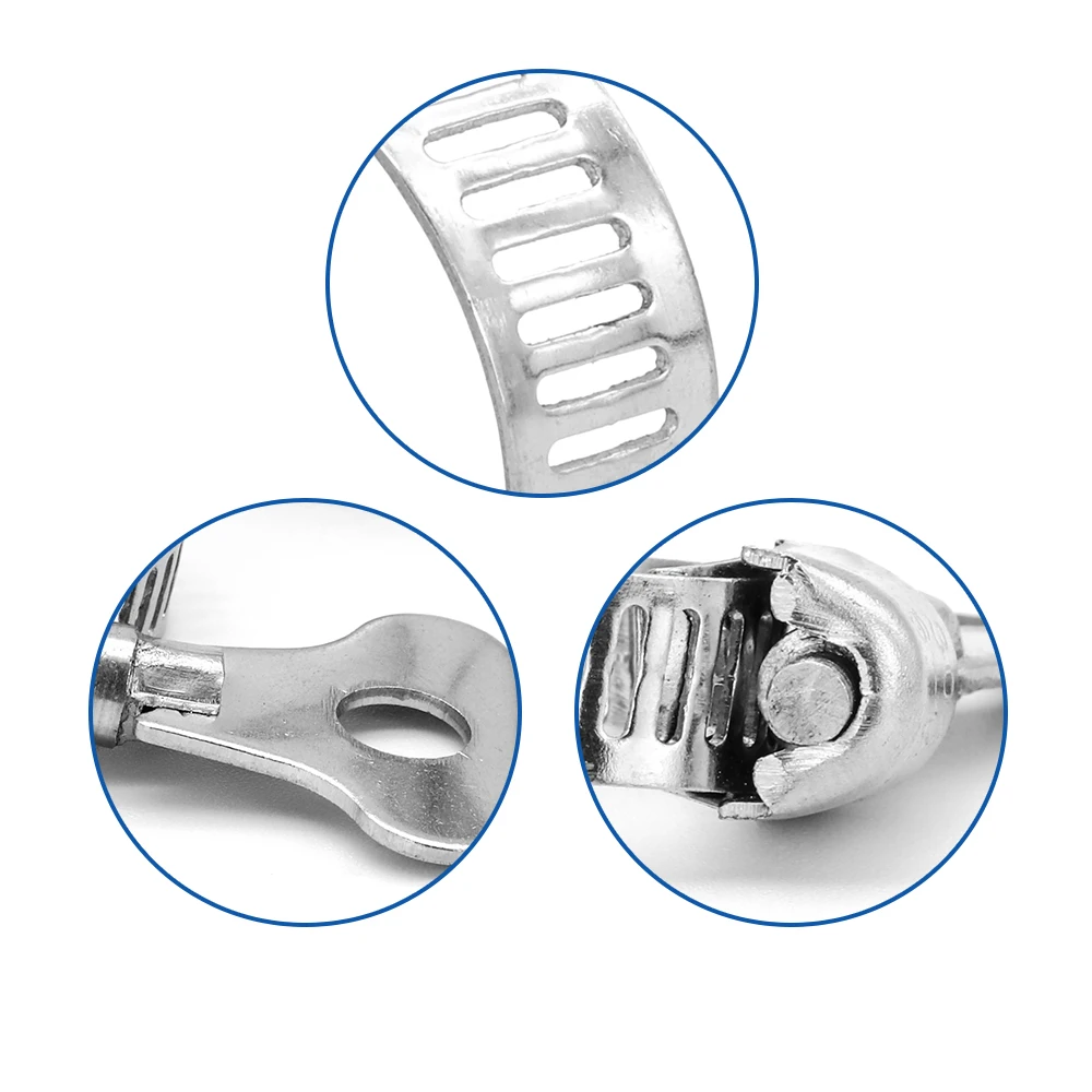 Fascette Stringitubo In Acciaio Inox 304 - 20 Pezzi, Regolabili A Doppio Filo Per Idraulica E Meccanica - Foto 4